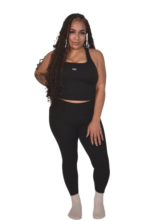 Noir Luxe Sculpt Leggings